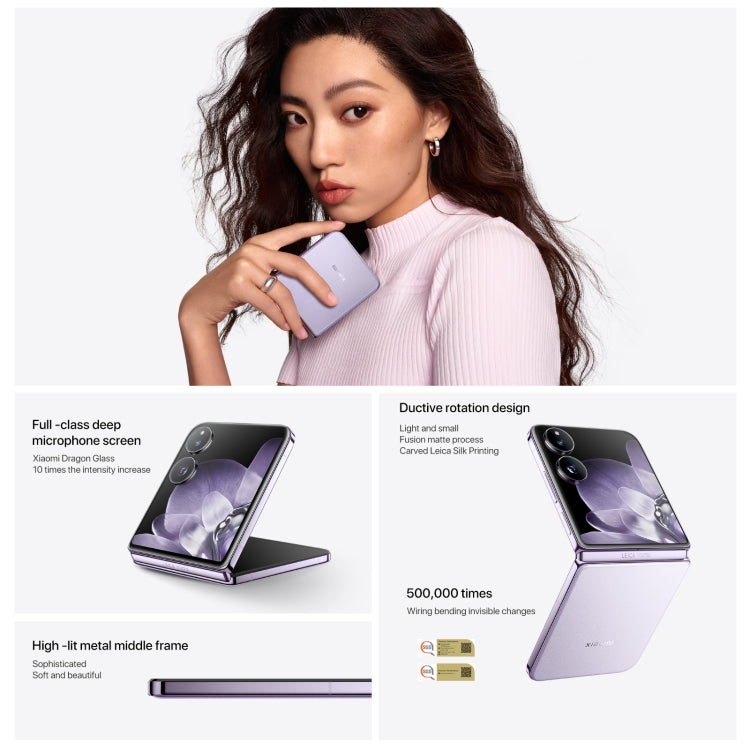 Xiaomi MIX Flip, 12GB+512GB, 6.86 inch + 4.01 inch Xiaomi HyperOS Snapdragon 8 Gen 3 Octa Core 4nm up to 3.3GHz, NFC, Network: 5G, 12GB+512GB Xiaomi MIX Flip, 12GB+512GB, 6.86 inch + 4.01 inch Xiaomi HyperOS Snapdragon 8 Gen 3 Octa Core 4nm up to 3.3GHz, NFC, Network: 5G, 12GB+512GB